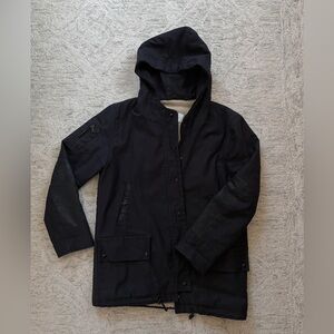 Sandro black winter coat size 2 women’s